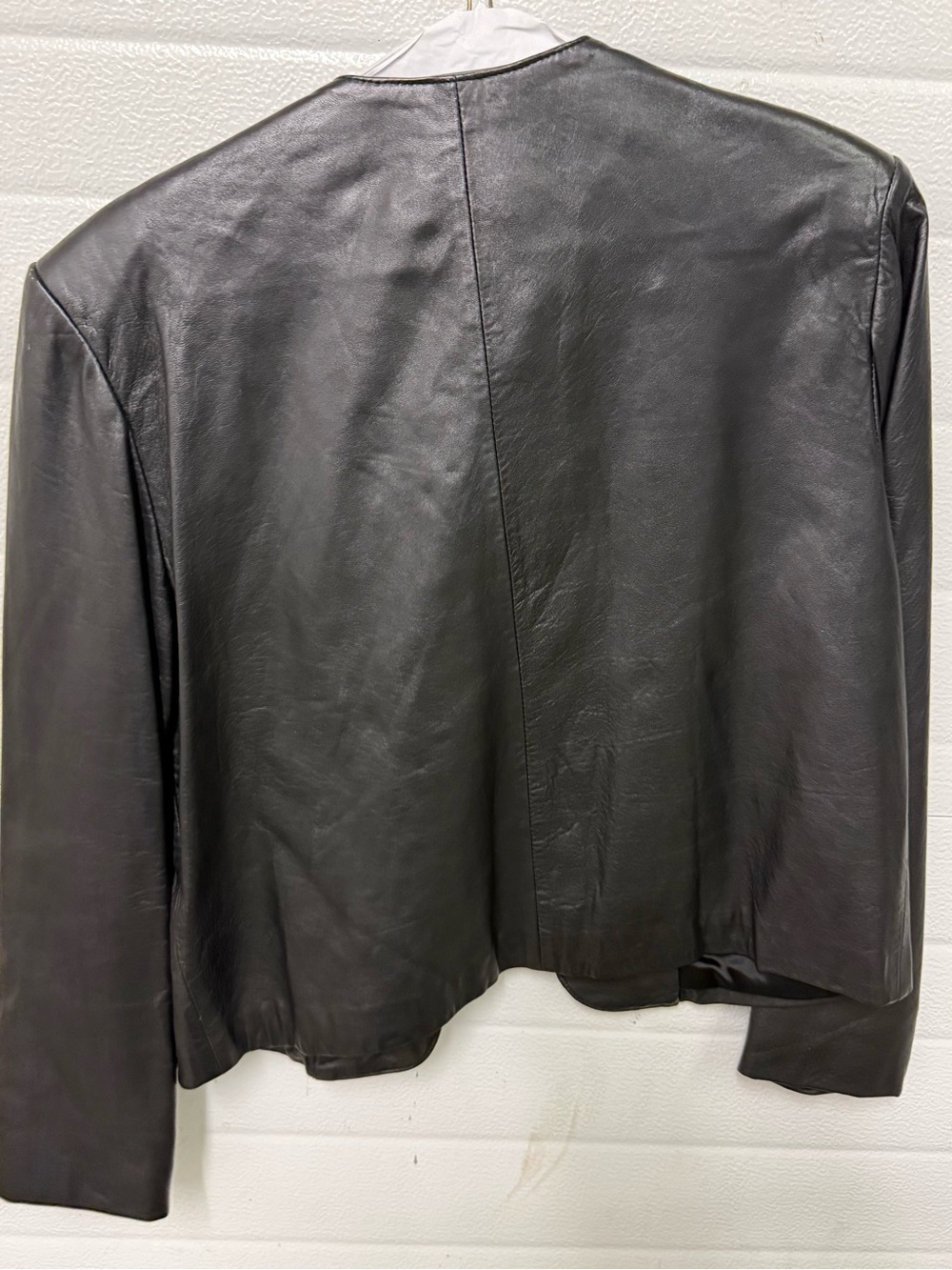 Cedars Black Leather Jacket with Colorful Studs - Picture 2 of 4
